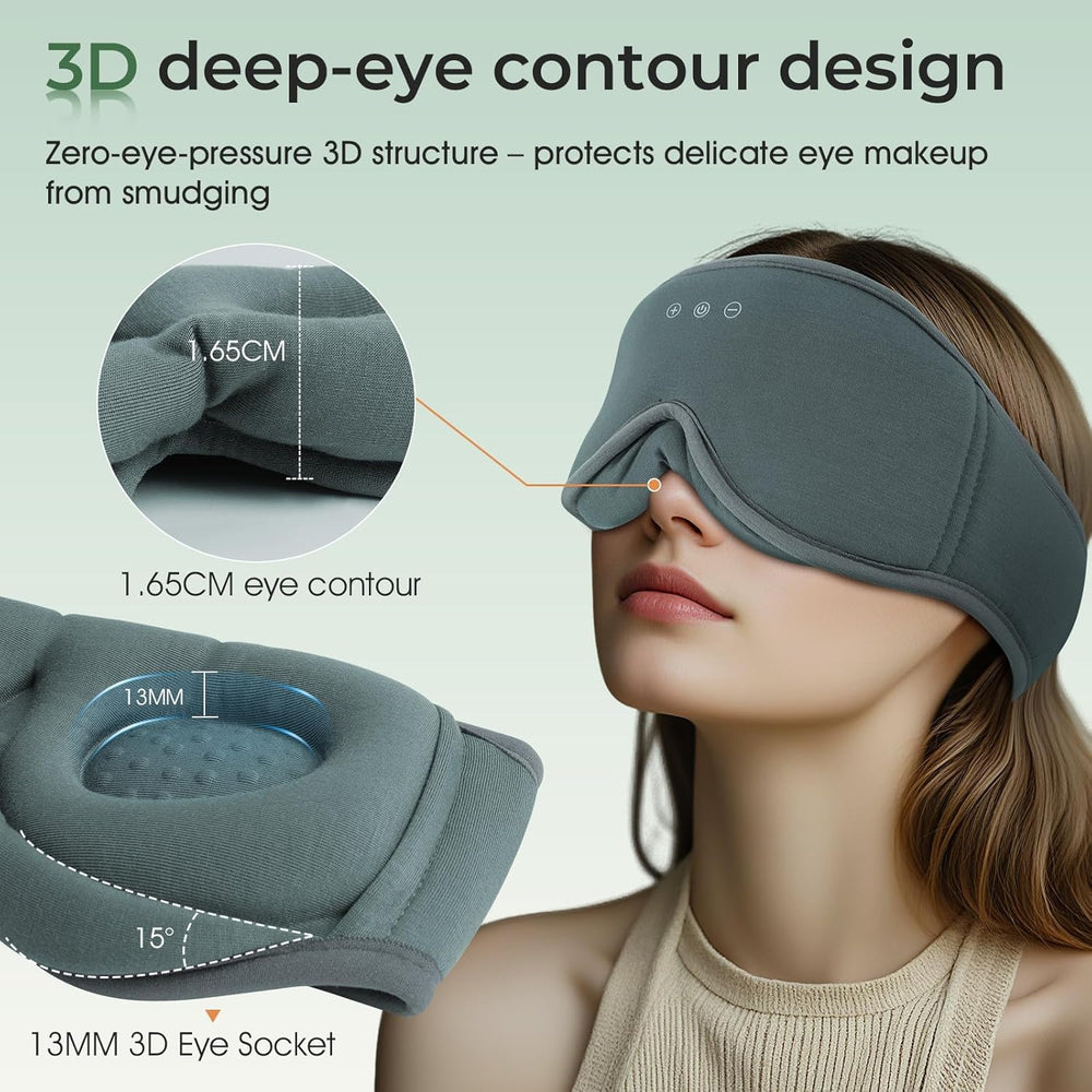 Adjustable strap on LC-dolida sleep mask for travel comfort