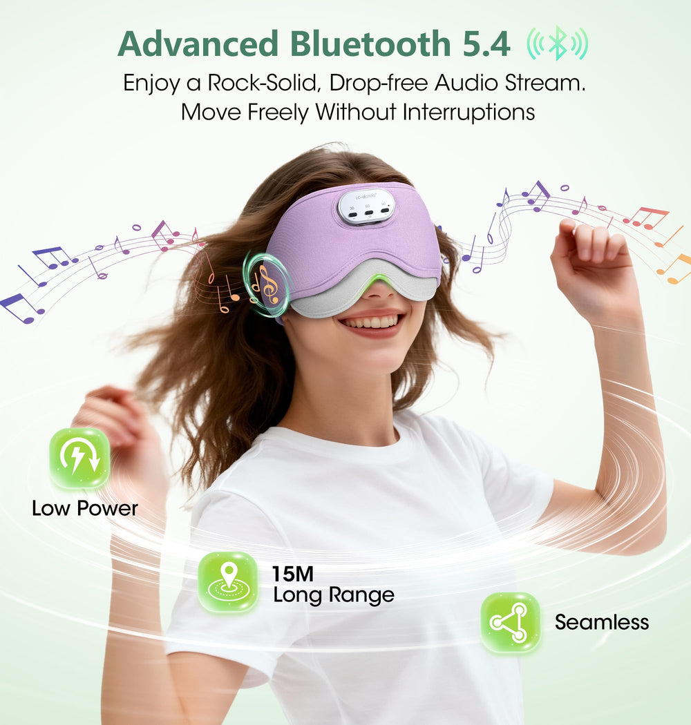 LC-dolida Bluetooth 5.4 connection, reliable wireless audio during sleep