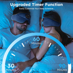 LC-dolida sleep mask Bluetooth chip navy pairs easily with devices.