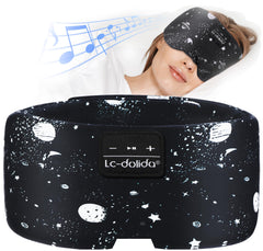 LC-dolida sleep mask with Bluetooth headphones highlighting bedtime listening and comfort