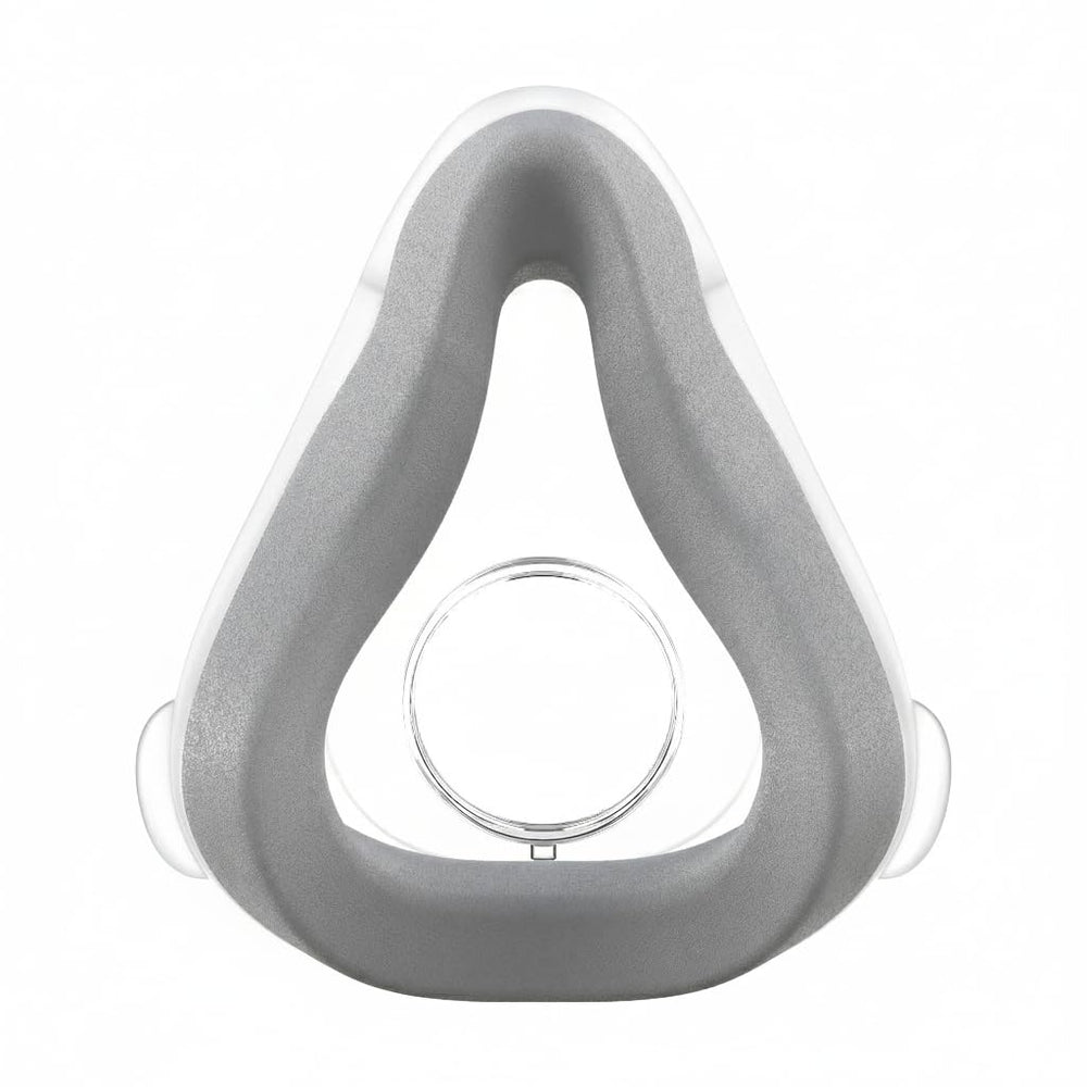 LCHJDJX AirTouch F20 cushion front view shows secure seal and comfortable silicone exterior.