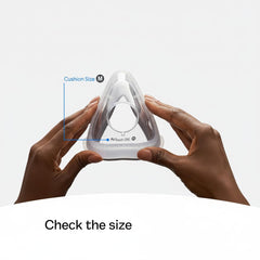 LCHJDJX AirTouch F20 memory foam cushion conforms to facial contours for pressure relief.