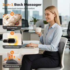 LDGSUPH 3-in-1 Back Massager in vibration mode for deep, gentle relaxation.