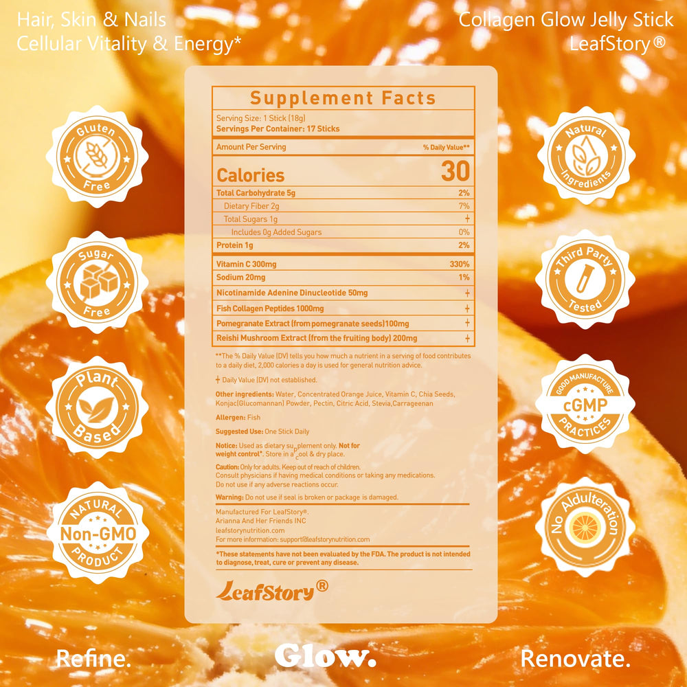LeafStory Glow Jelly served from the jar for a quick daily routine.