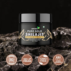 LeafTouch Shilajit Resin dissolving in warm water for an easy daily ritual.