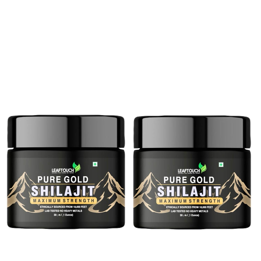 LeafTouch Shilajit Resin pack-2-30g for daily energy support.