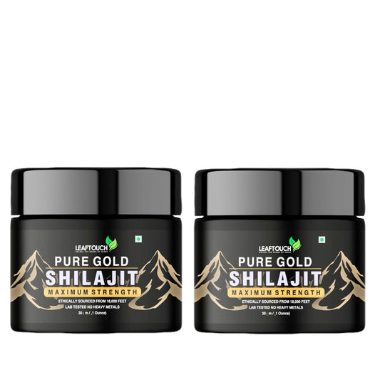 LeafTouch Shilajit Resin pack-2-30g for daily energy support.