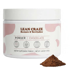 Leancraze Colostrum Powder bottle highlights premium immune support for daily wellness.