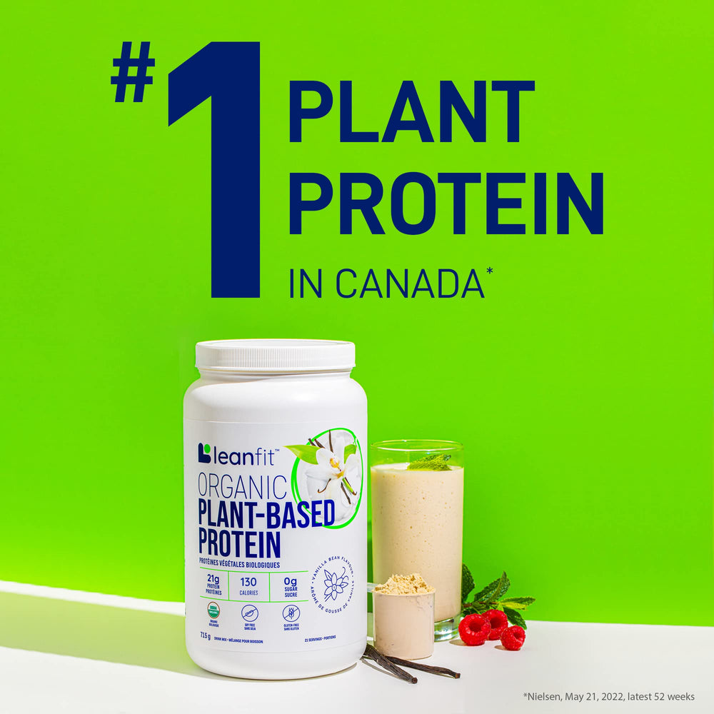 LeanFit 36g scoop beside prepared beverage.