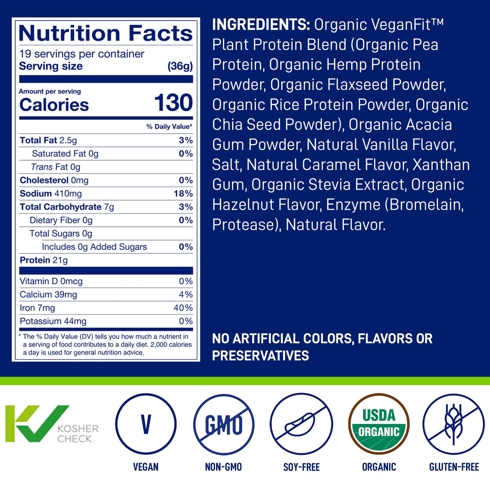 LeanFit organic plant protein sources blend with five ingredients.