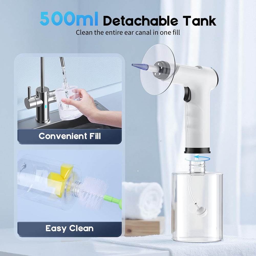 Lebbtl ear basin 500ml bottle and tools included for convenient at-home sessions.