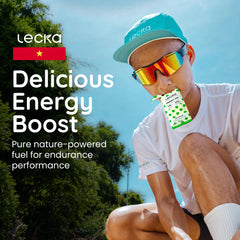 Lecka Basil seed texture shot emphasizes smooth swallow and gut-friendly feel.