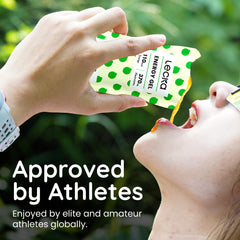 Lecka High-electrolyte panel indicates hydration support during workouts.