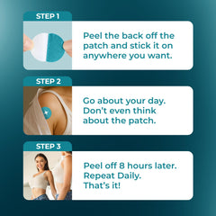 Skin-friendly adhesive on Ledisa patch providing secure adhesion.