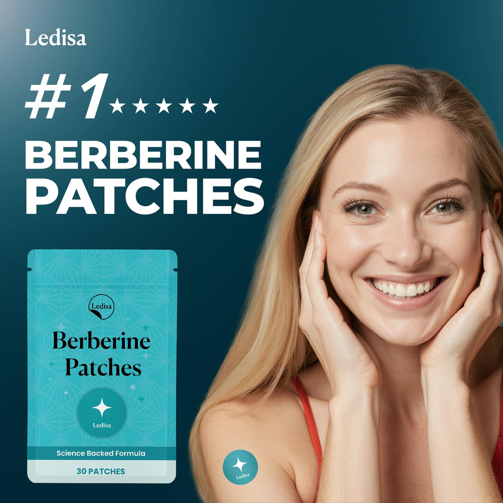 Ledisa Berberine Patch packaging showing 30-day supply.