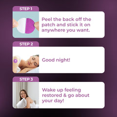 Ledisa Sleep Patches ingredients display melatonin, valerian, magnesium blend for restful nights.