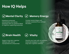 Leefy IQ Lions Mane bottle in a calm, focused study setting.