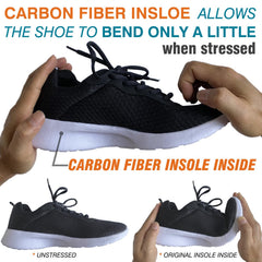 Leeuoe carbon fiber insole adds rigidity for foot fracture recovery