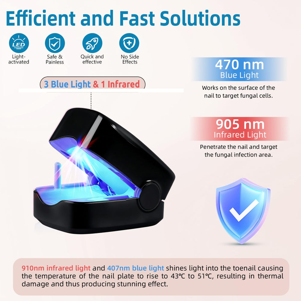 Leeyond LED indicators illuminate during therapy for safe at-home use