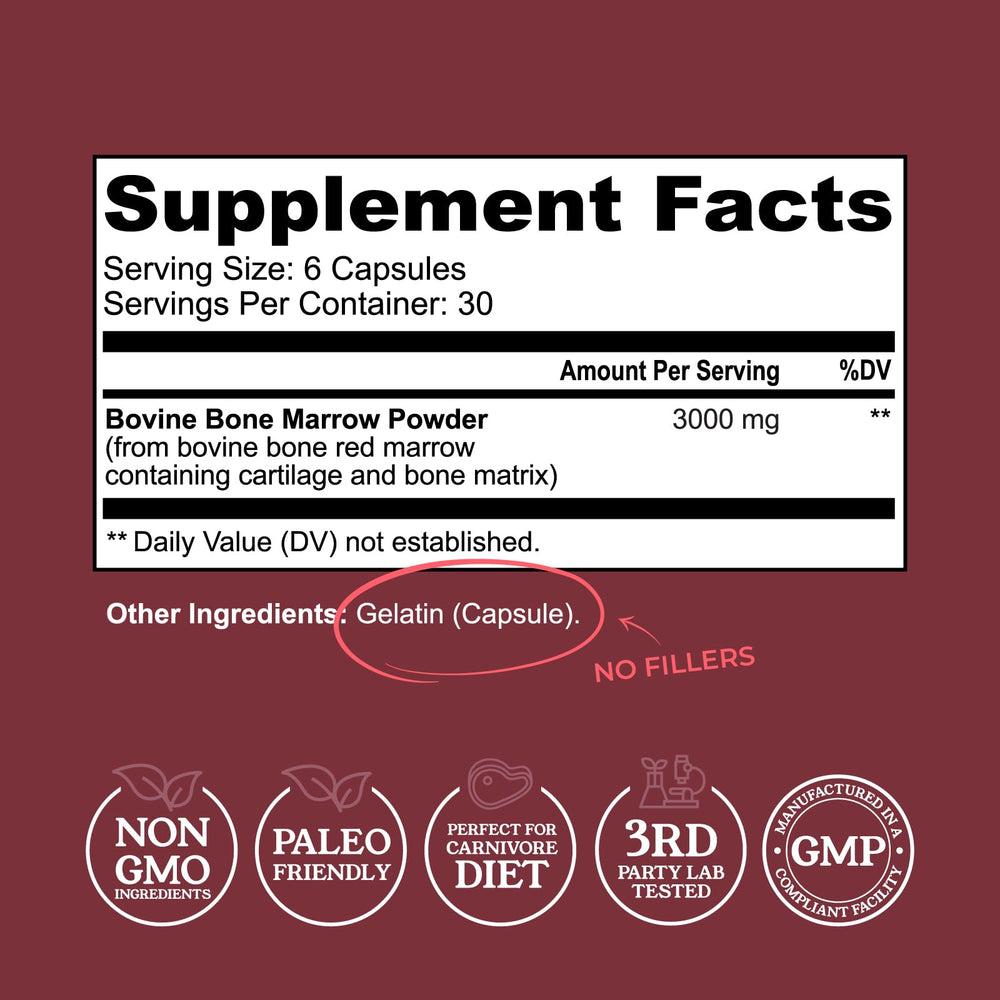 Left Coast Performance bone marrow capsules pour demonstrates easy-to-take daily supplement routine