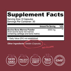 Left Coast Performance bone marrow capsules pour demonstrates easy-to-take daily supplement routine