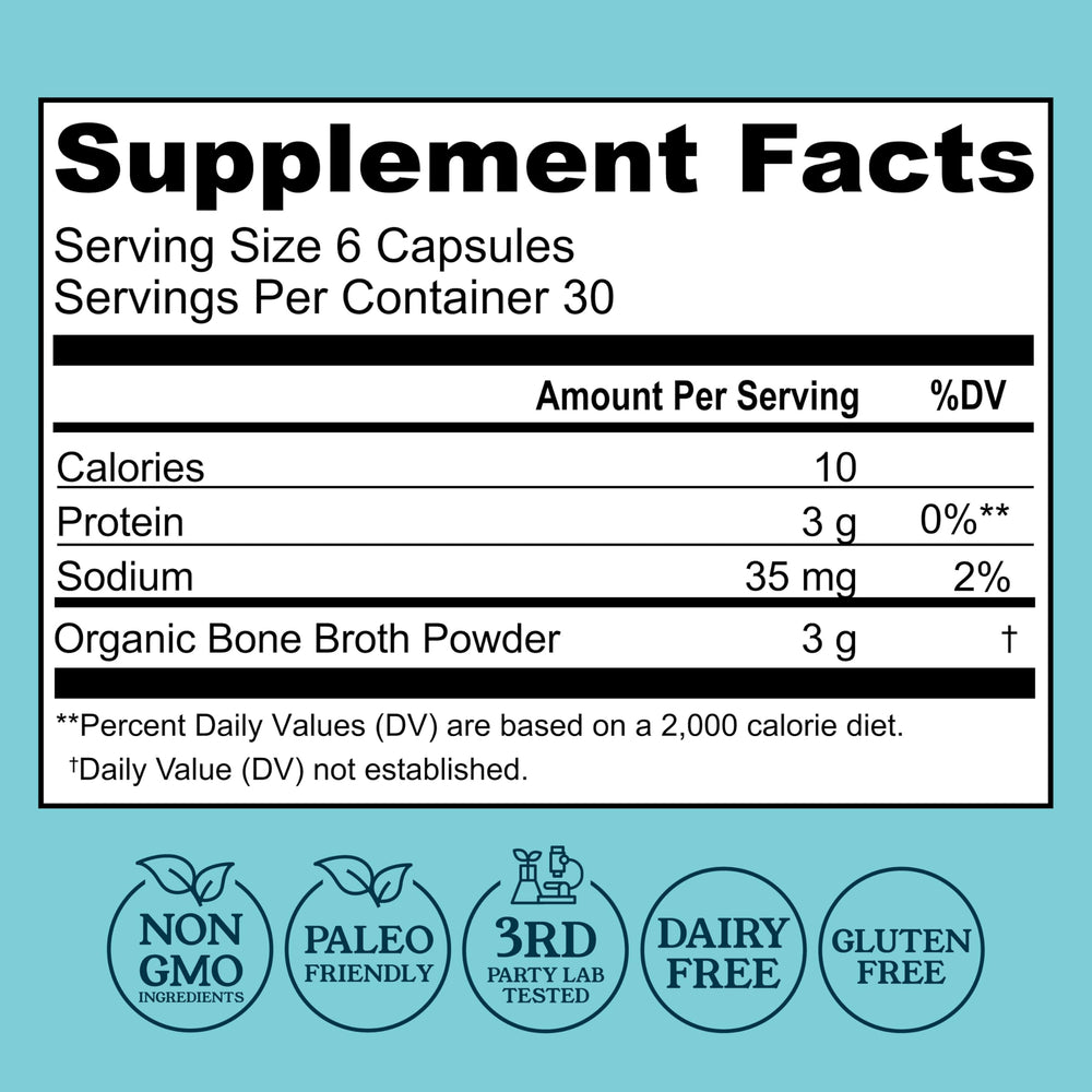 Left Coast Performance capsules close-up showing clean, pure ingredients for gut-friendly nutrition