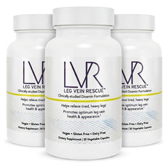 LEG VEIN RESCUE diosmin bottle front promoting leg comfort and circulation