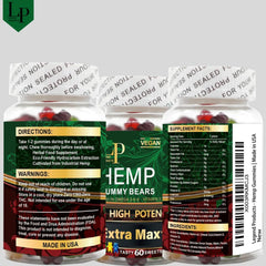 Legend hemp gummies close-up shows colorful fruity gummies for daily calm