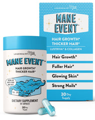 Legendairy Milk Mane Event capsules for hair growth and fuller-looking hair.