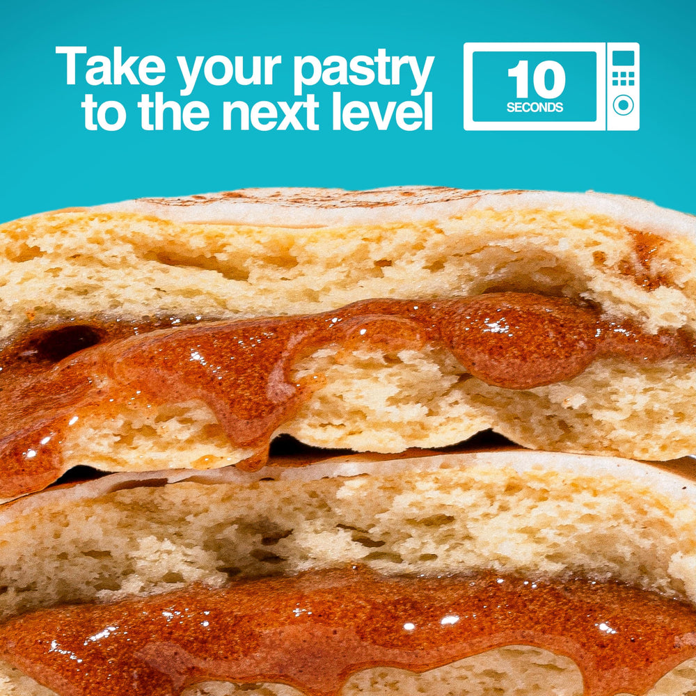 Legendary Foods 22g Protein Pastry on kitchen counter suggests easy snack options for busy mornings
