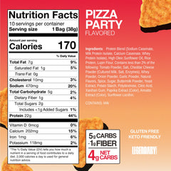 Legendary Foods Pizza Party closeup of crisp popped texture