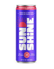 Legendary Sunshine ice-cold can highlights 360 mg electrolytes for hydration