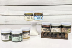 Legend's Creek Tamanu & Arnica salve jar close-up for soothing care