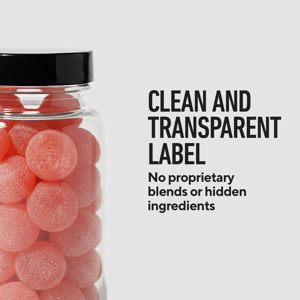 Packaging box of LEGION gummies emphasizing clean formula and lab testing.