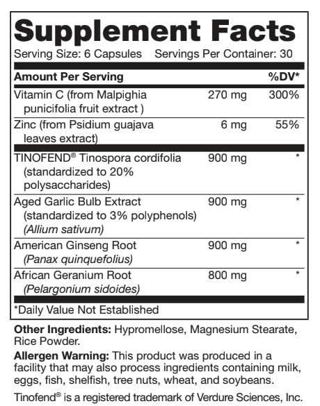 Close-up of LEGION Immune capsules for easy daily use