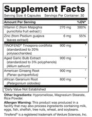 Close-up of LEGION Immune capsules for easy daily use