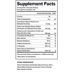 LEGION Pulse beta-alanine citrulline alpha-gpc ingredients close-up