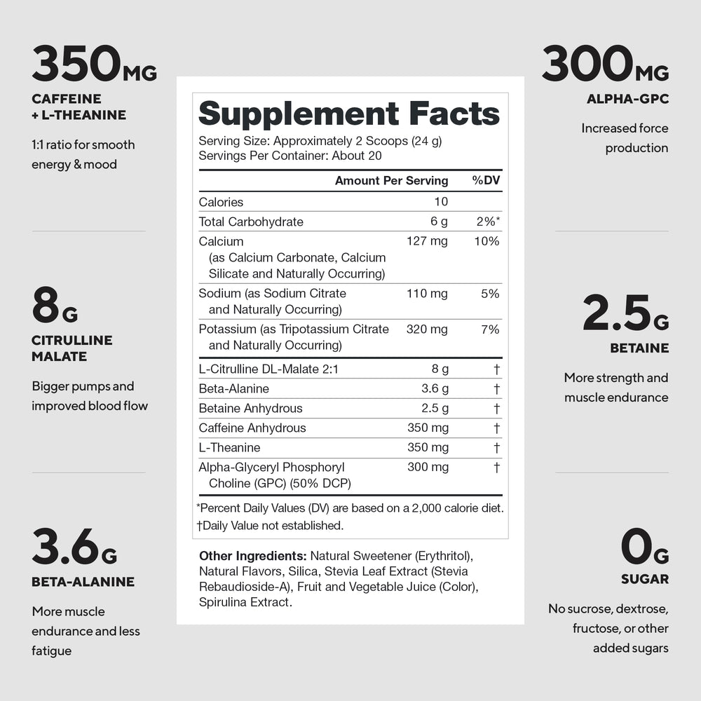 LEGION Pulse preworkout scoop closeup showing precise serving for consistent energy