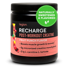 LEGION Recharge tub front view highlighting natural post workout recovery focus