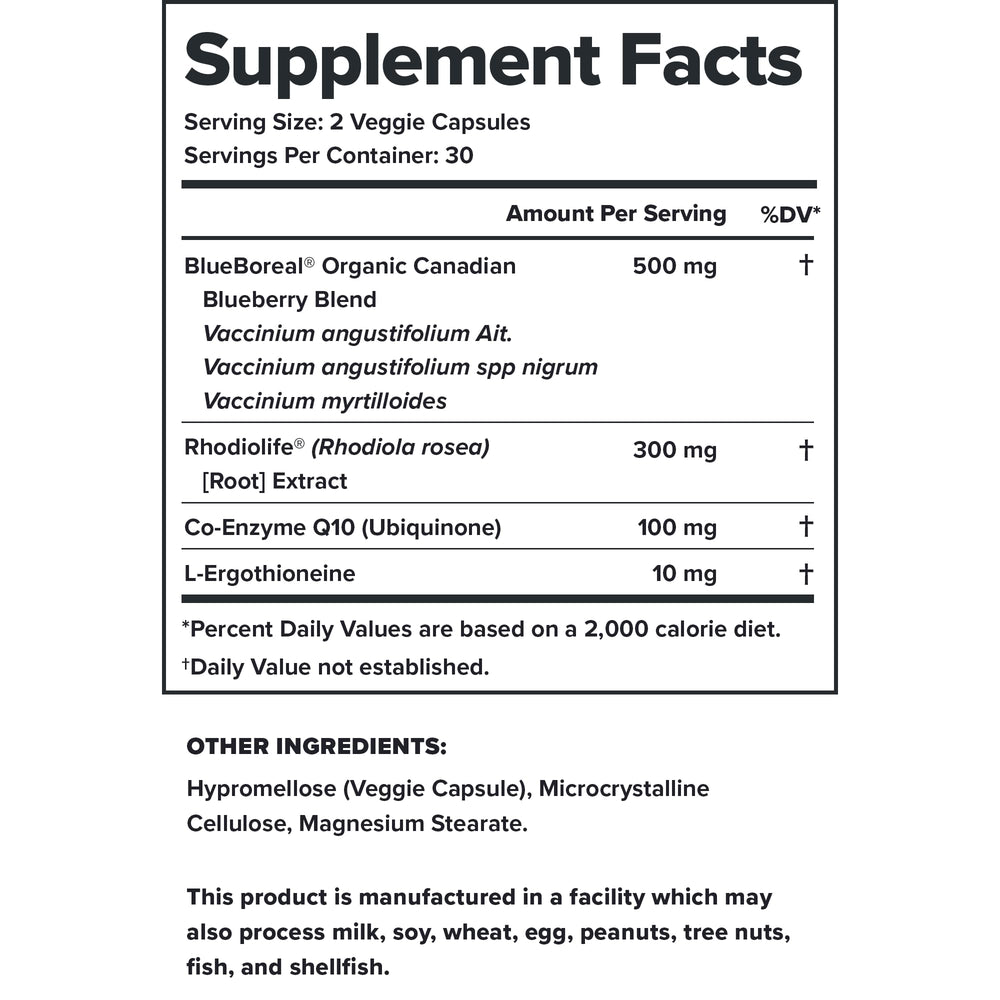 LEGION Vitality rhodiola rosea capsule for daily stress management