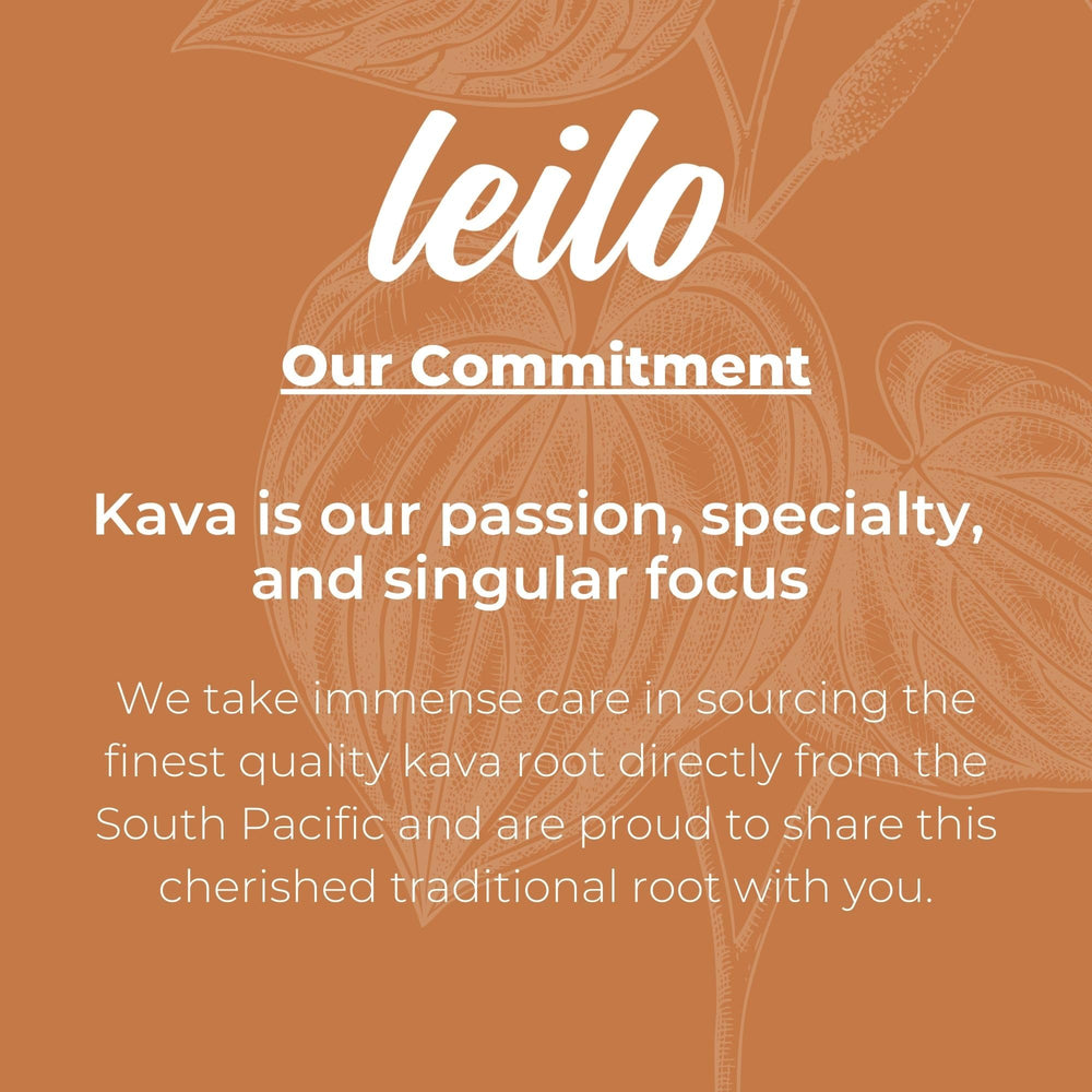Six pack of LEILO Kava Moscow Mule cans arranged for convenient everyday use