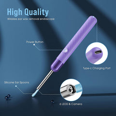LEIPUT Ear Cleaner with rechargeable 240mAh battery for up to 90 minutes
