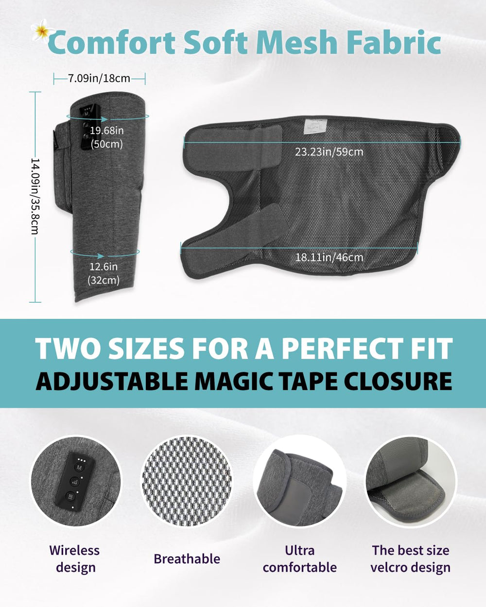 LEISPO secure-fit strap and neoprene ensure stable wear during sessions.