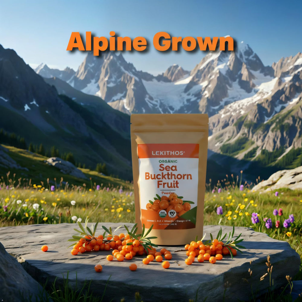 Lekithos alpine origin highlights purity from Italian high-altitude farms.