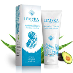 LEMYKA Baby Eczema Cream tube during application for itch relief