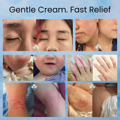 LEMYKA cream absorbed into toddler skin with soft finish
