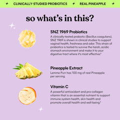 Lemme Purr gummies close-up with pineapple flavor for wellness
