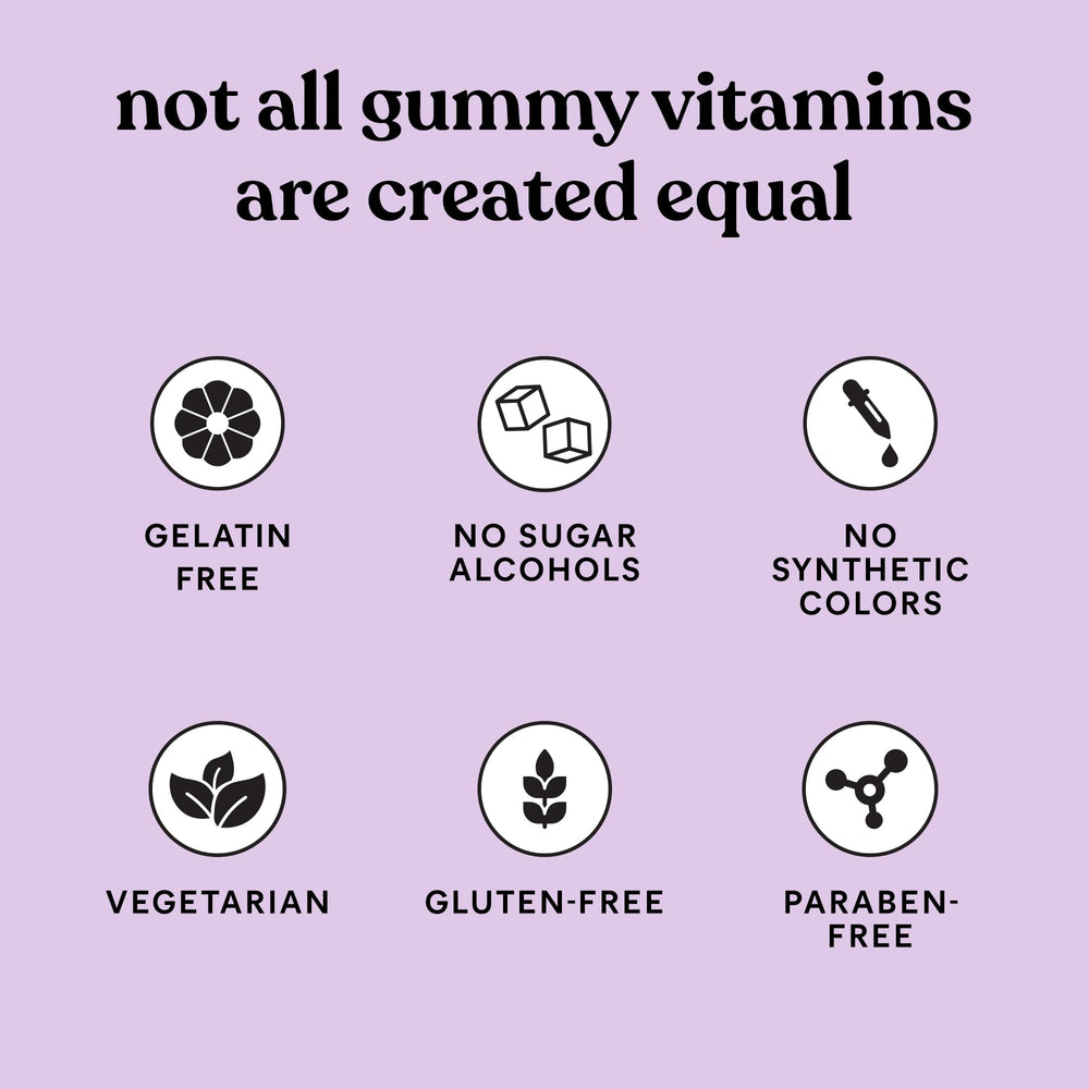 Lemme Purr plant-based ingredients showcase vegetarian gummies.