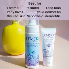 LEMYKA ingredients blend with aloe and niacinamide for calm skin