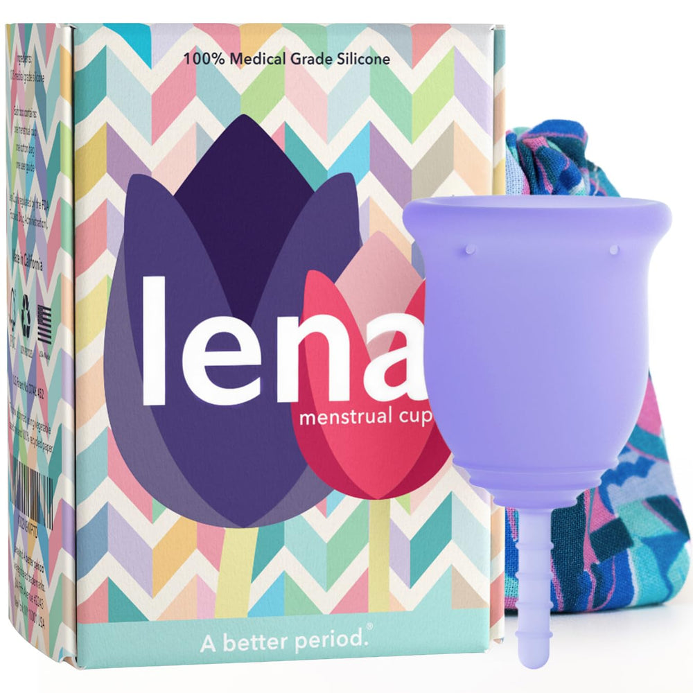 LENA Cup Original overview image showing a reusable, eco-friendly menstrual cup.